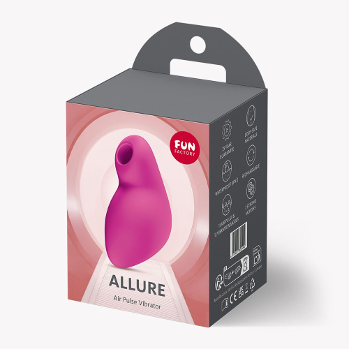 Вакуумний стимулятор для клітора рожевого кольору Fun Factory Allure Magenta 12 режимів вібрації 11 рівнів вакууму - 6