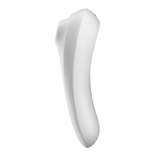 Смарт вибратор и вакуумный стимулятор для клитора 2-в-1 белый Satisfyer Dual Pleasure