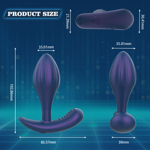 Вібромасажер простати з дистанційним керуванням синій Every Night Toys Miah - 5