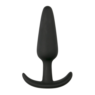 Анальна пробка із силікону чорна EasyToys Buttplug розмір S