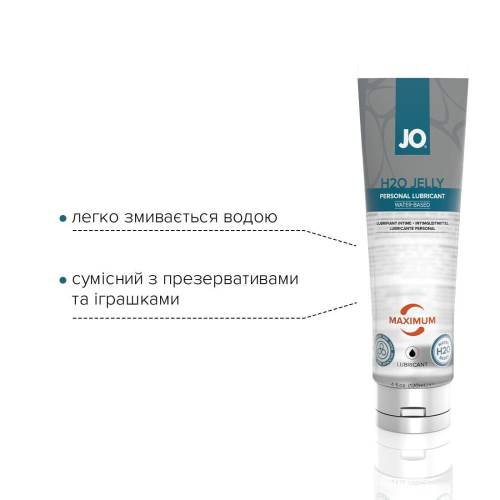 Лубрикант на водной основе System JO H2O JELLY - MAXIMUM (120 мл) универсальный для секса в необычных местах мастурбации и игрушек (Систем Джо) - 3