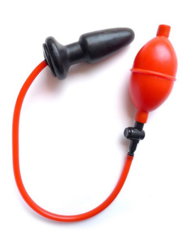 Анальний корок з накачуванням червоного кольору з чорним California еxotic novelties Colt Expandable Butt Plug - 1