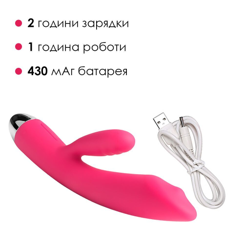 Вибратор кролик силиконовый красный Svakom Trysta - 4