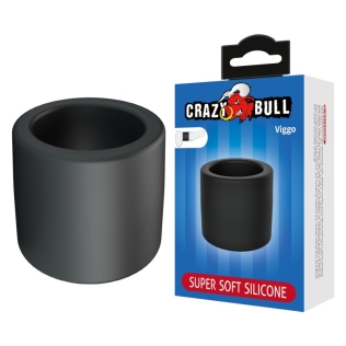 Эрекционное кольцо на член силиконовое черное Crazy Bull Super Soft Silicone Cock Ring Crazy Bull Viggo