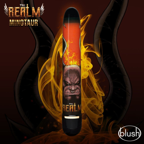 Вибратор Дамский пальчик классический черно-оранжевый Blush The Realm Minotaur - 3