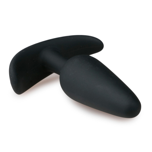 Анальна пробка із силікону чорна EasyToys Buttplug розмір S - 2
