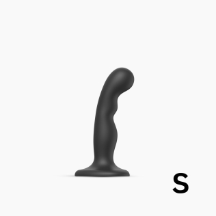 Насадка для страпона силиконовая черная Strap On Me Dildo размер S