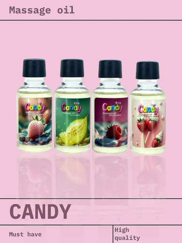 Масло массажное с ароматом Вишни Candy 50 мл - 2