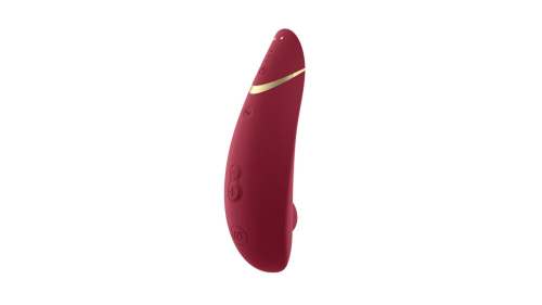 Вакуумний стимулятор для клітора бордовий Womanizer Premium 2 - 3