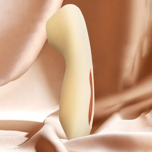 Клиторальный вакуумный стимулятор силиконовый желтого цвета Sweet Em Velvet Lure - 7