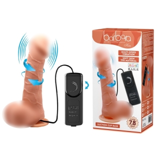 Вібратор реалістичний на присоску з обертанням BARBARA 7,8 Ken MULTI-SPEED VIBRATOR