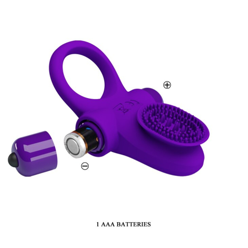 Кільце ерекційне з вібро-стимуляцією клітора Pretty Love Vibrant penis ring II BI-210205-1 - 10