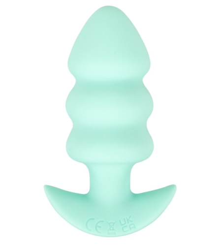 Анальна вібропробка зелена Soft Silicone Vibrating Mini Butt Plug - 9
