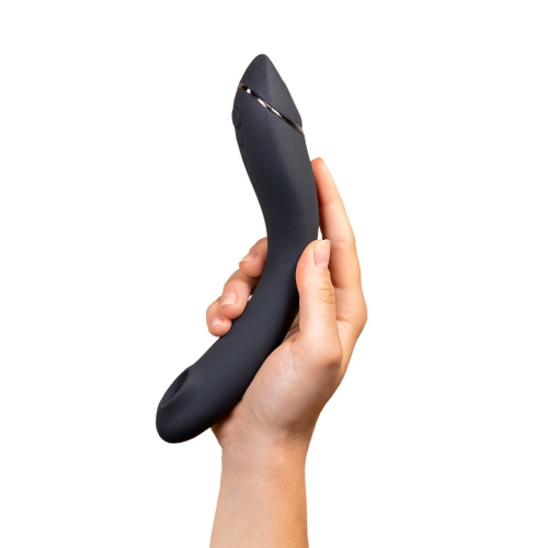 Вибратор для точки G с вакуумной стимуляцией зеленого цвета Womanizer OG Dark Grey - 10