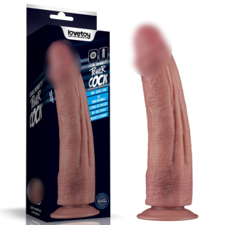 Вібратор реалістичний на присосці тілесного кольору Lovetoy Dual Density Power Cock