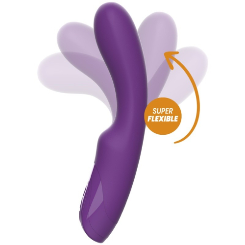 Вібратор для точки G фіолетового кольору Rewolution Rewoclassy Flexible - 3