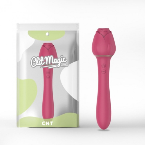 Вакуумный клиторальный стимулятор с функцией подогрева красного цвета Cnt Delight Massager - 1