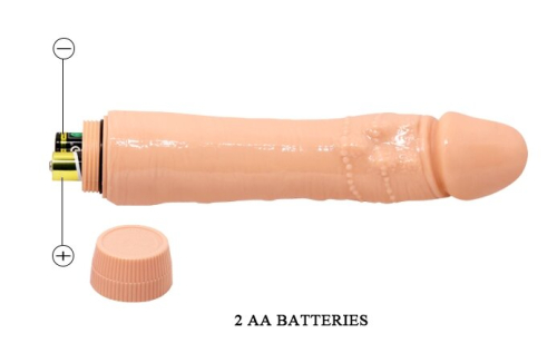 Вибратор реалистичный вагинальный BARBARA 9.5 Dybbuk MULTI-SPEED VIBRATOR - 7