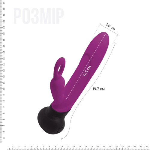Вібратор зі стимуляцією клітора Adrien Lastic Mini Bonnie - 2