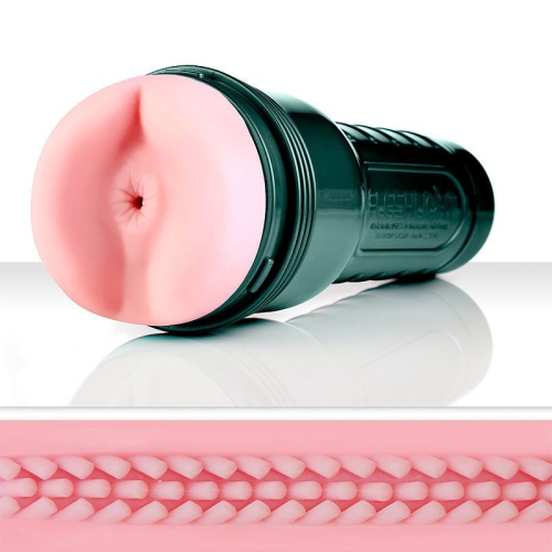 Мастурбатор попка-анус Fleshjack Vibro Pink Bottom Touch для анального секса Флешлайт с вибрацией - 1