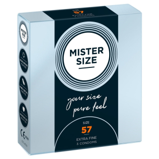 Презервативы Mister Size 57 mm (мм) 3 штуки Мистер Сайз