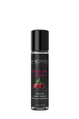 Съедобный лубрикант с ароматом вишни для орального секса WICKED AQUA 30ML - 1