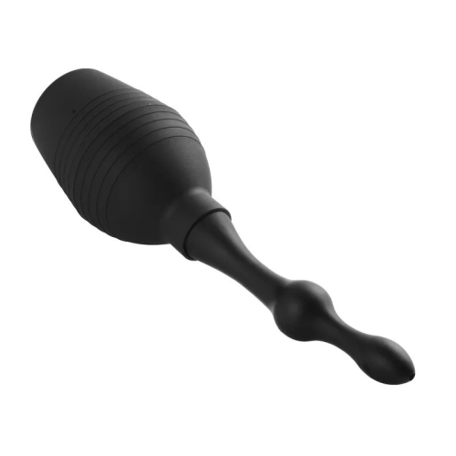 Анальный душ перед сексом Squeezer-X Silicone Anal Douche 310ml черный - 3