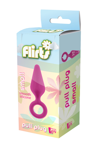 Анальний корок з кільцем рожевого кольору Dream Toys FLIRTS PULL PLUG - 2