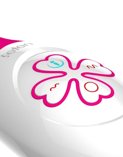 Вибратор силиконовый красного цвета Leten Lily - 5