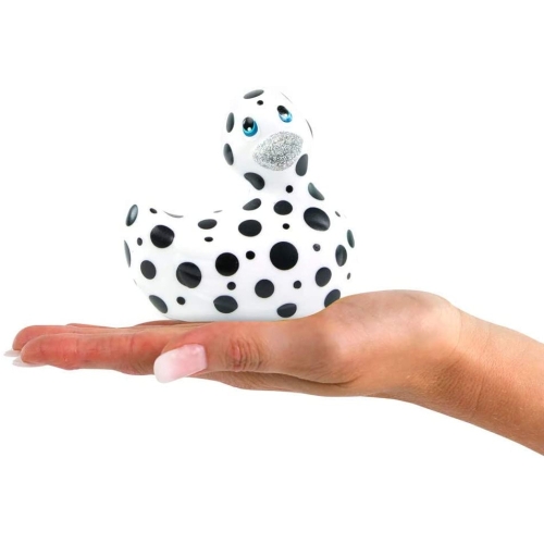 Уточка вибратор клиторальный белая в черную точку Big Teaze Toys I Rub My Duckie - 3