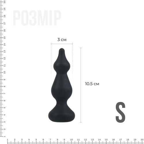 Анальная пробка Adrien Lastic Amuse Mini Black (S) - 2