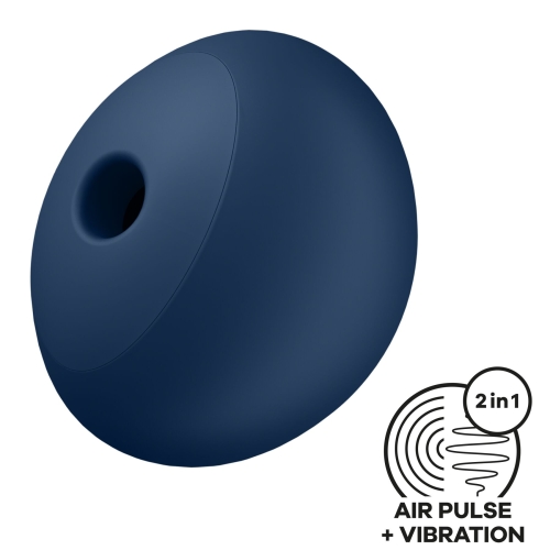 Вакуумний стимулятор для клітора синього кольору Satisfyer Air Power 4 - 1