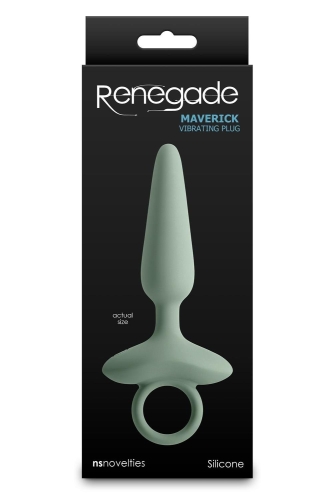 Анальный вибратор конической формы зеленый NS Novelties Renegade 150 мм - 3