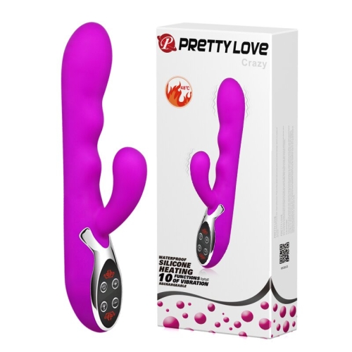 Вібратор зі стимуляцією клітора перезаряджається PRETTY LOVE Crazy - 1