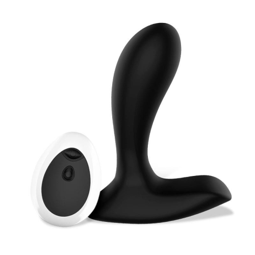 Вибромассажер простаты черный Latetobed Dwen P-spot Vibrator Remote Control - 2
