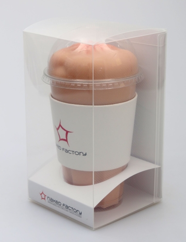 Мастурбатор-анус сквозной в колбе телесный Naked Factory Cup Sleeve A-3 - 2
