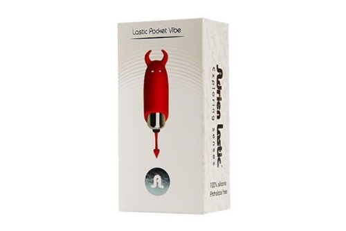 Минивибратор дьявол Adrien Lastic Pocket Vibe красный - 4