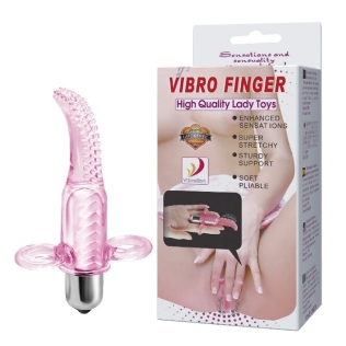Вібратор на пальці для клітора LYBAILE Vibro Finger рожевий