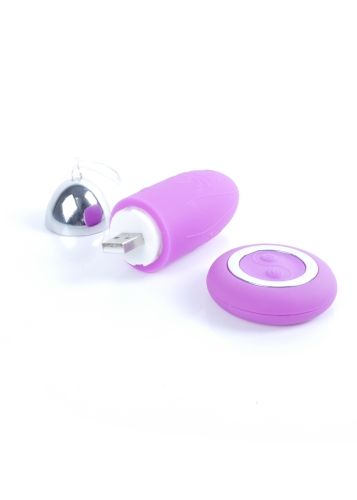 Віброяйце з пультом ДУ фіолетове Remoted controller egg 0.3 USB - 5