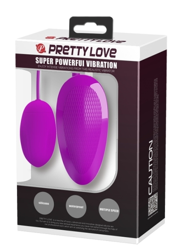 Виброяйцо с супер мощной вибрацией фиолетового цвета Pretty Love - 9