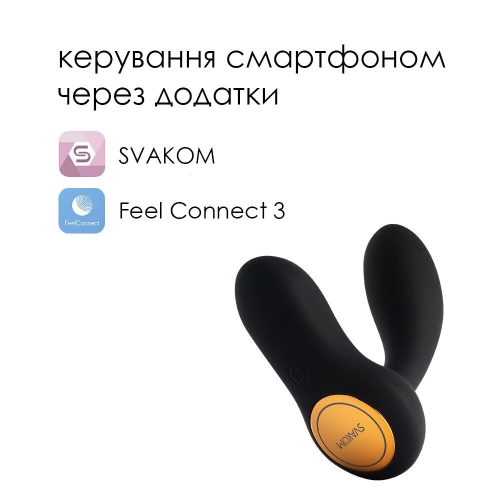 Интерактивный массажер простаты и вибратор точки G черный Svakom Vick Neo - 2