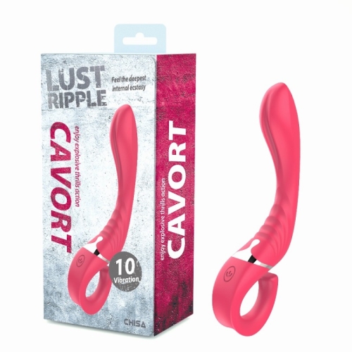 Вибратор для точки G розового цвета Chisa Lust Ripple Cavort - 1