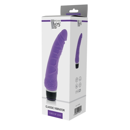 Вибромассажер реалистичный фиолетовый Dream toys PURRFECT SILICONE CLASSIC - 2