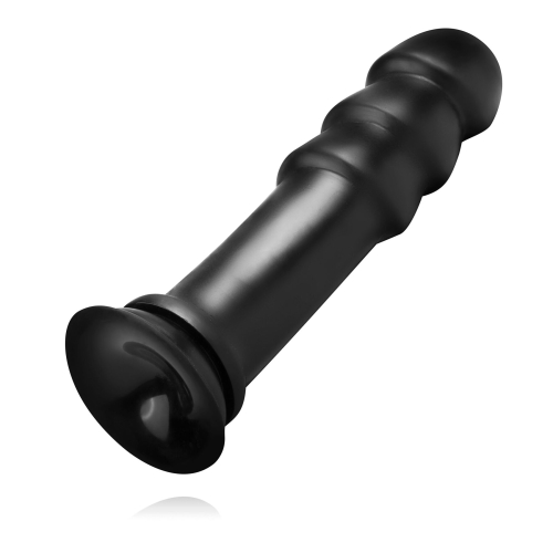 Анальний корок на присосці чорного кольору BUTTR MadBull Muzzl XXL Dildo - 4