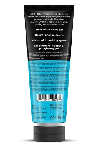 Анальне мастило розслаблююче на водній основі Wicked Sensual Care WICKED JELLY PLUS 240 мл - 2