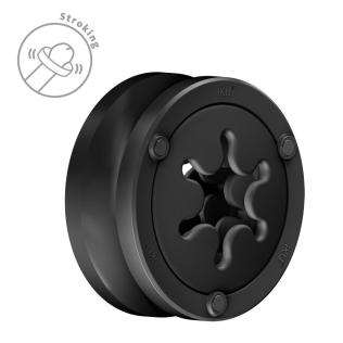 Мастурбатор кольцо для мужчин гелевое черное Fun Factory IKU flex