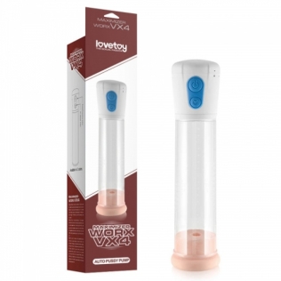 Вакуумная помпа для увеличения пениса прозрачного цвета Lovetoy Maximizer Worx VX4 