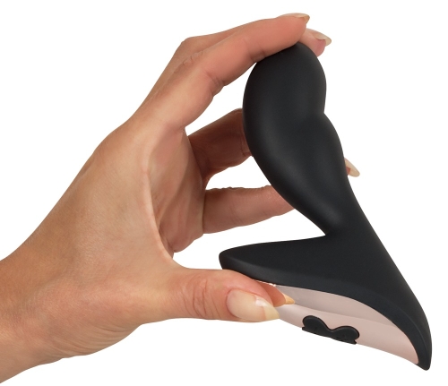 Массажер простаты силиконовый с вибрацией черного цвета Sweet Smile Prostate Vibrator - 3