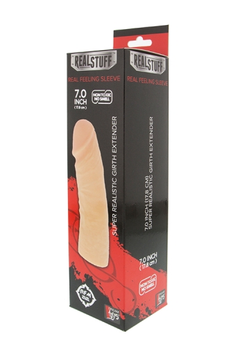 Реалістична насадка для потовщення члена тілесна REALSTUFF GIRTH - 2