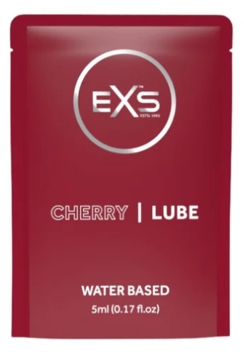 Ароматизированный универсальный гель лубрикант с ароматом вишни EXS Lube 5 мл - 1